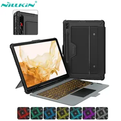 For Samsung Galaxy Tab S9 Plus Nillkin Magic Keyboard Case For Samsung Tab S8 Plus S7 Plus S7 FE 12.4 inch S9 Backlight Keyboard