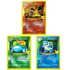 3pcs Pokemon 25Th Anniversary Collection Cards PTCG Charizard Blastoise Flash Cards Game Anime Rare Collection Cards Gift Toys 1