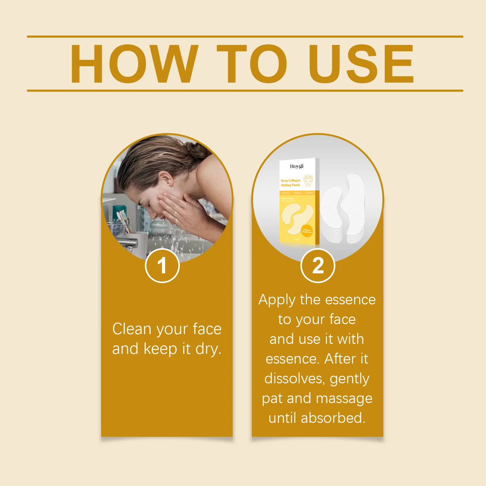 Collagen Protein Soluble Patches For Forehead And Eye Firming_voghion.com