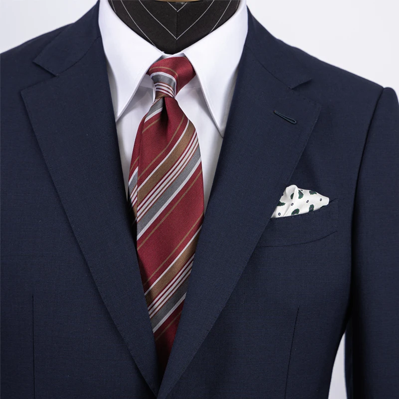 9cm Fashion Neckties Classic Men\'s Strip Yellow ties Navy Blue Neck tie Wedding Ties neckties Zometg ties rong