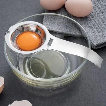 Egg Separator Egg Yolk White Filter 304 Stainless Steel Yolk Separator Egg Divider Sieve Baking Cooking Tools Kitchen Gadgets 1