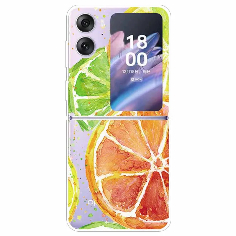 Transparent Hard Case for Oppo Find N2 Flip 5G - Clear Edge Foldable Protection