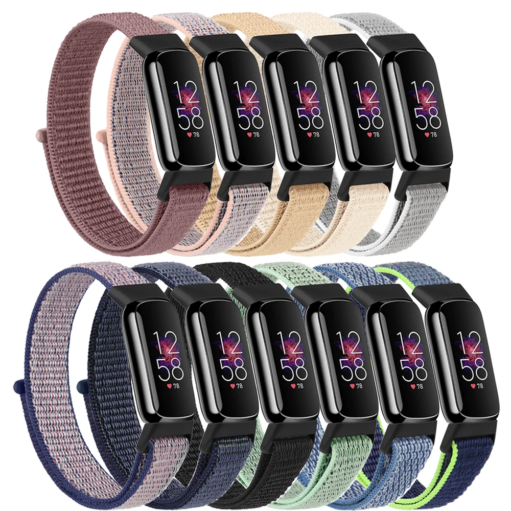 

Nylon Watch Band for Fitbit Luxe Strap Bracelet Adjustable Replacement for Fitbit Luxe Watchband WristBand Correa Accessories