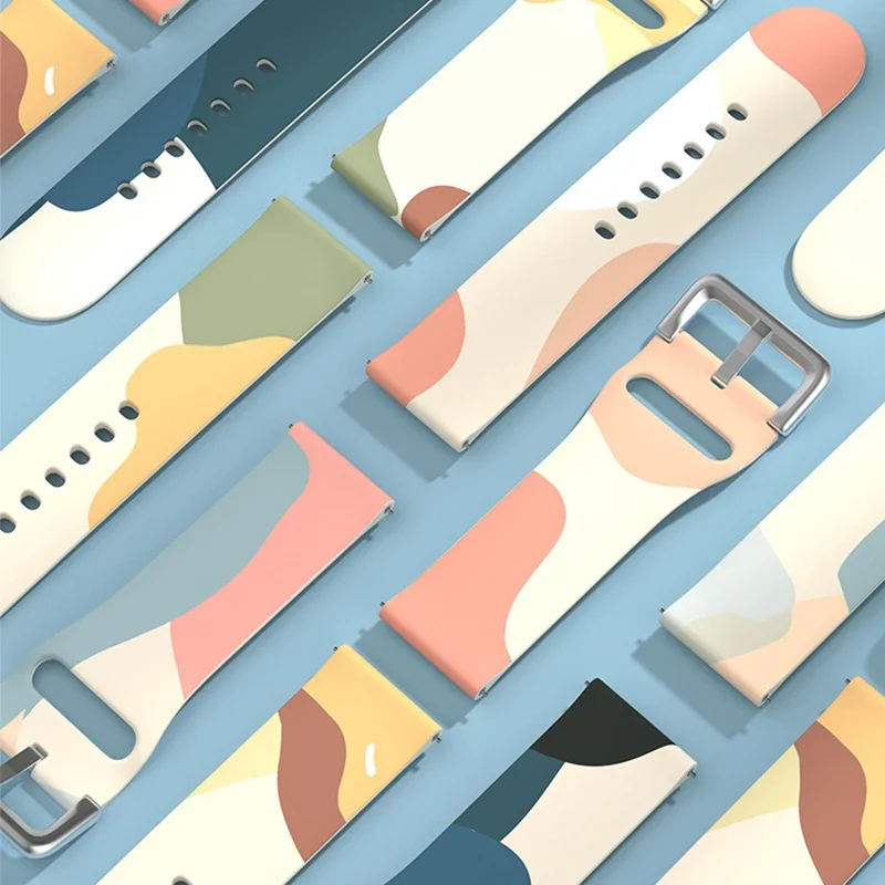 

Colorful Morandi Strap for 20 22MM Samsung Galaxy Smart Watch 4 Active 2 Classic Gear S3 S2 Bracelet Huawei GT2/3 Pro Garmin 6X