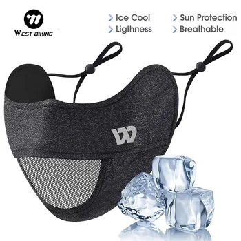 BIKING Ice Silk UV Protection Face Mask – Breathable Summer Cycling & Hiking Face Cover for Men & Women 1