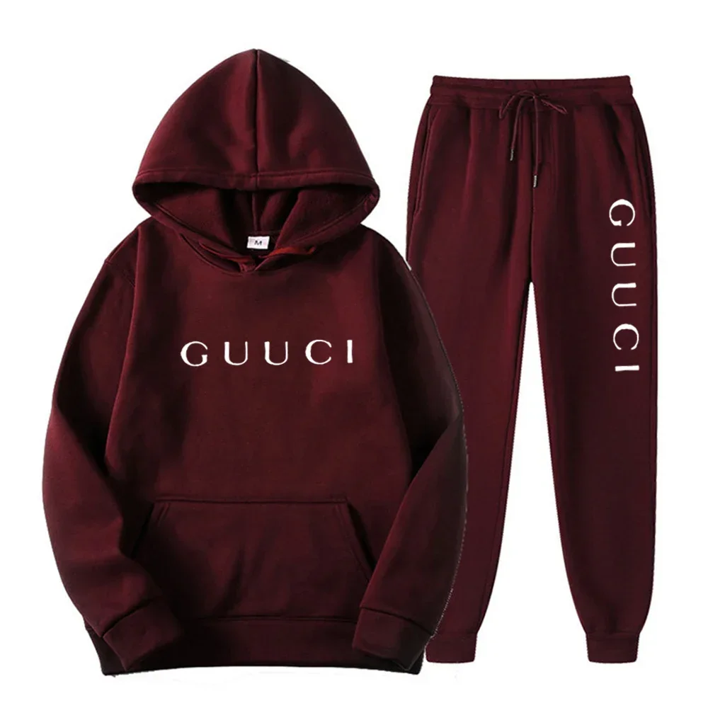 Unisex Casual Sports Hoodie & Jogging Pants Set – Spring/Autumn 2025 1