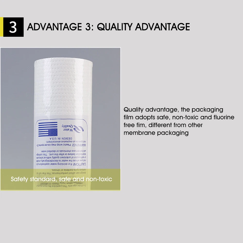 1/5 Micron PP Sediment Water Filter Replacement Cartridge For Water Purification 6.2*6.2*25.4 cm water filter cartridge