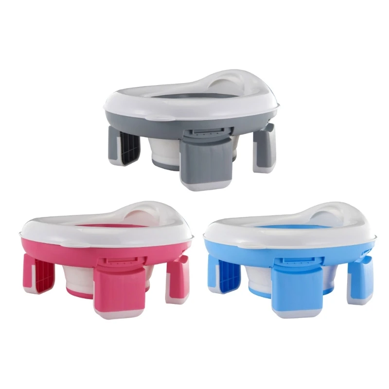 

Portable Potty for Toddlers Reusable Travel Toilet with Liners Splashguard DropShipping