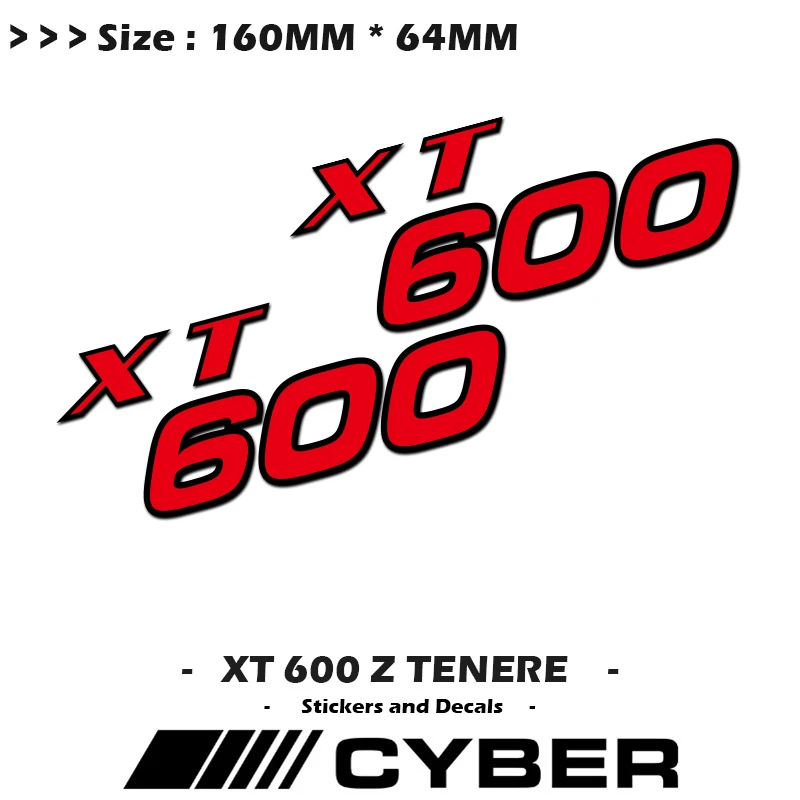 XT600 For Yamaha XT 600 Z TENERE 160mm*64mm Fairing Shell Sticker Decal  Motorcycle Sticker