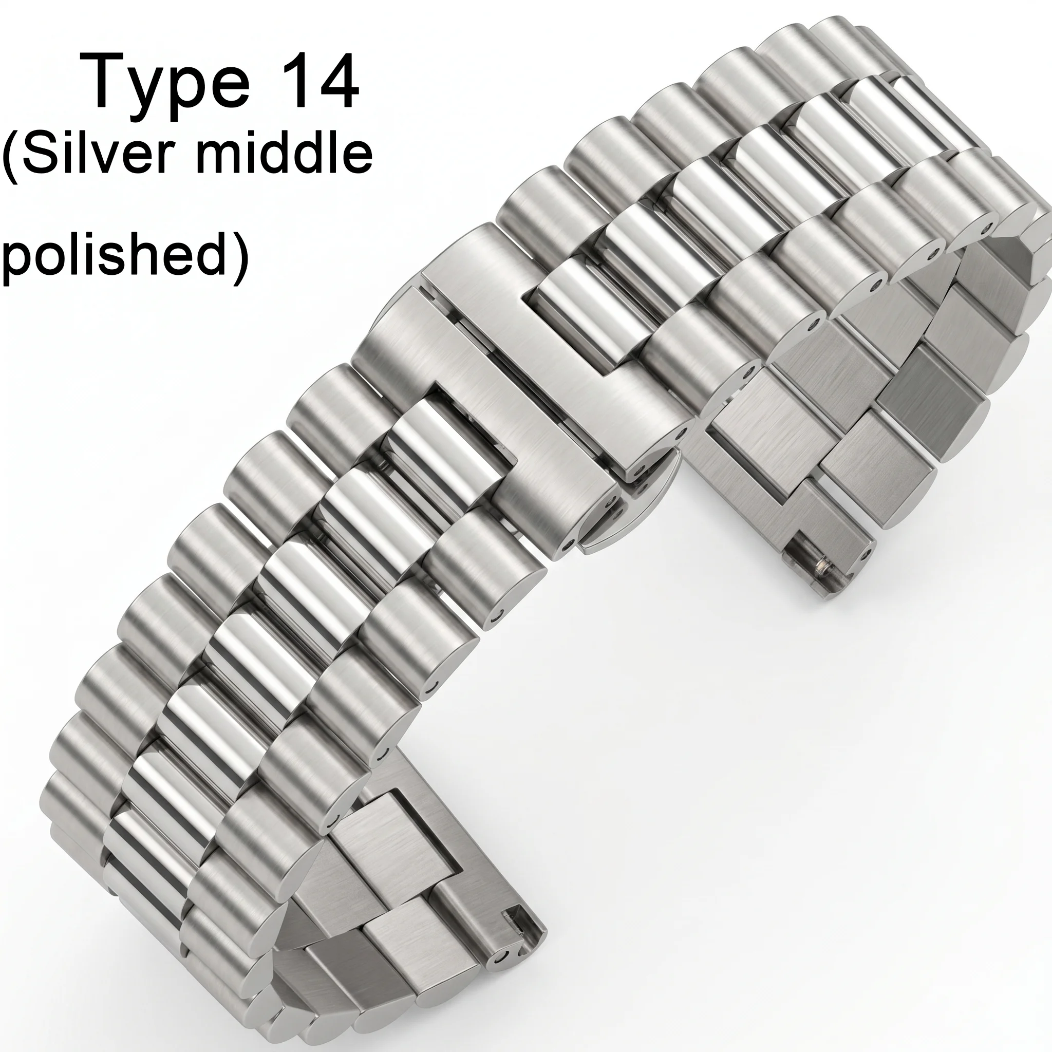 Sleek Stainless Steel Watch Band - Premium Metal Replacement Strap