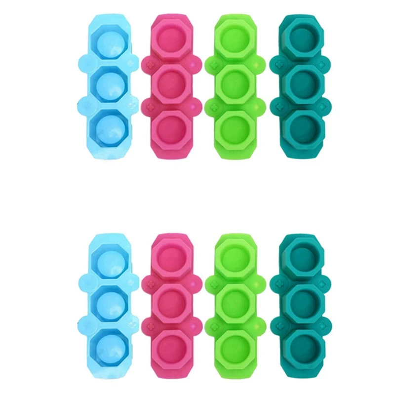 

8 упаковок мини восьмиугольный цветочный горшок Силиконовые формы-горшок для растений суккулентов форма для горшка бетонный цемент пластырь формы