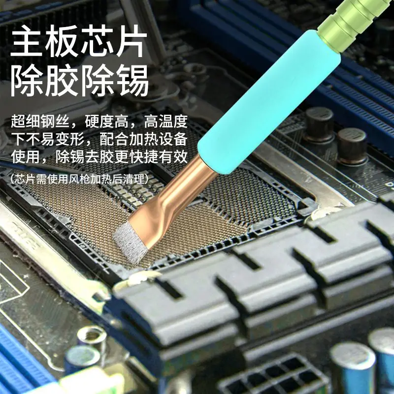 Cleaning Brush for Mobile Phone Computer Repair Tools Kit Anti-static Bristle Steel