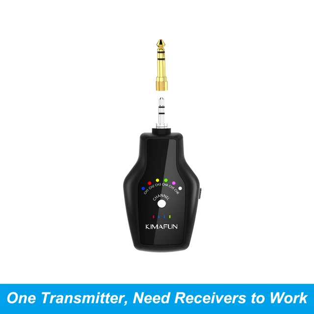 KIMAFUN 2.4G Wireless IEM System inEar Audio Monitor Earphone for Stage Performance Band