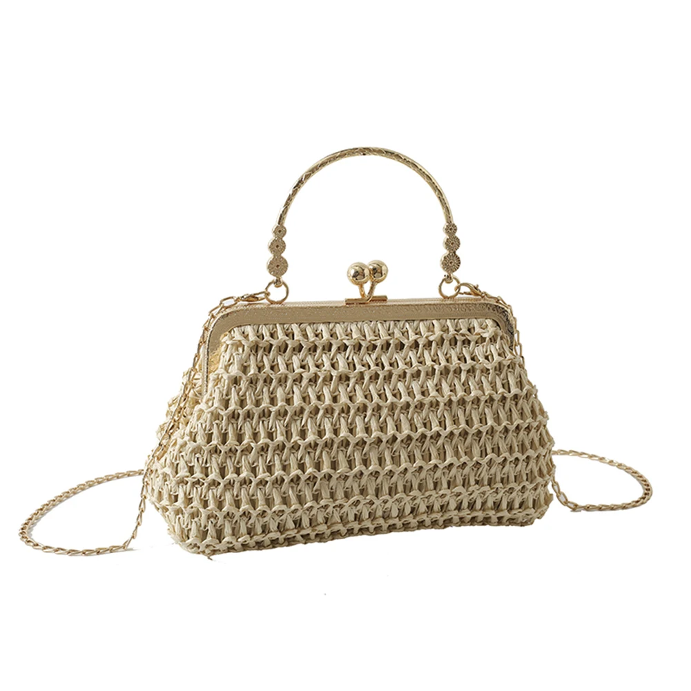 Handwoven Straw Summer Tote Bag for Women