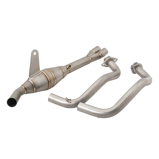 Slip On For YAMAHA YZF-R3 YZF-R25 R3 R25 MT-03 MT03 Motorcycle Exhaust Titanium Alloy Front Link Pipe Modify Escape Moto Muffler - - Racext 2