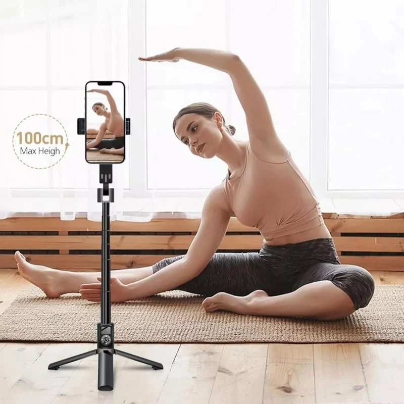 P70 Selfie Stick 360&deg; Rotation Extendable Bluetooth Selfie Stick with Wireless Bluetooth and Tripod， Outdoor Desktop Bracket
