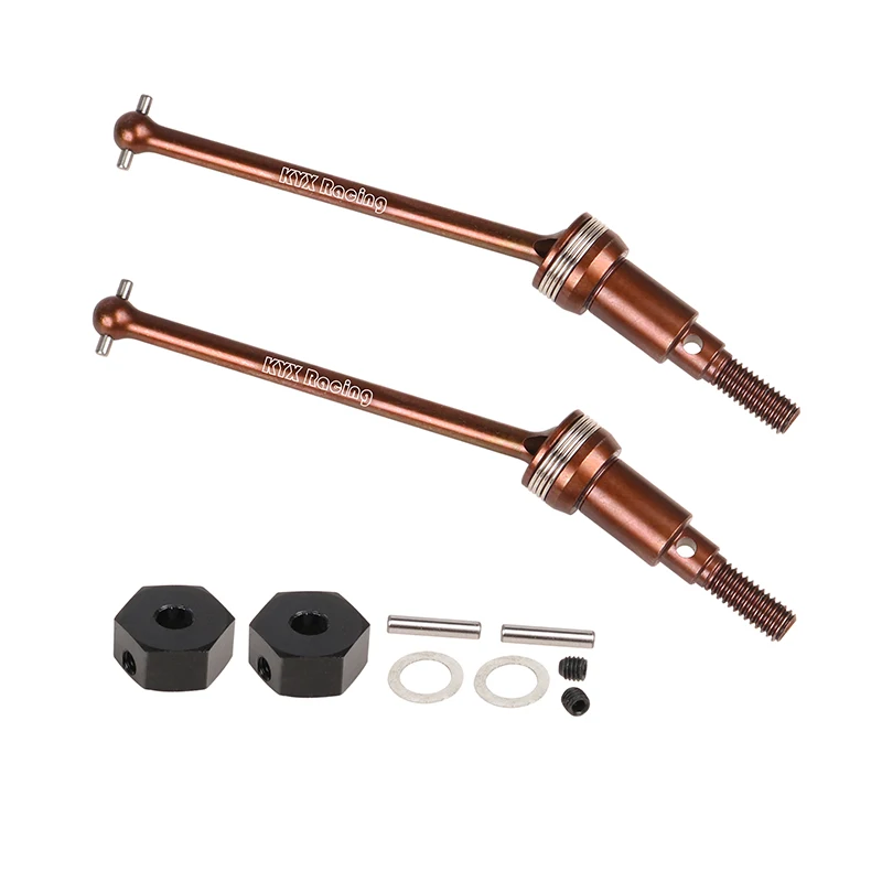 KYX Racing Hard Steel Front Axle Drive Shaft Set For 1/10 RC Car ARRMA Fury Mega - Upgrade Parts