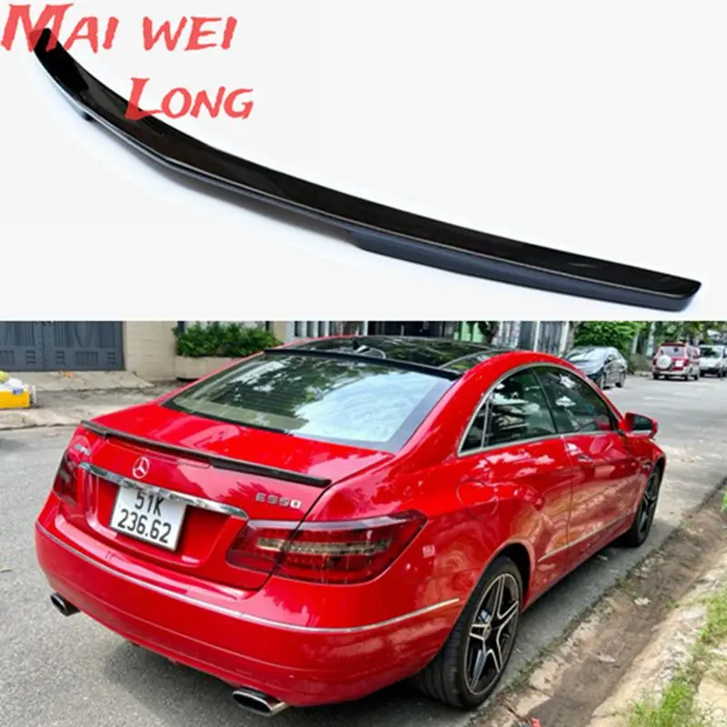 

E class w207 c207 carbon fiber rear bumper trunk spoiler wings for mercedes 2010 - 2016 2-door coupe convertible e250 e200