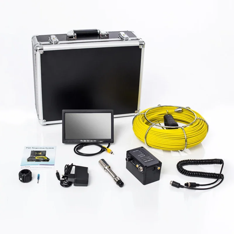 

7 Inch 20m Cable Underwater Video Duct Pipe Inspection Camera System With 12Pcs White LED Used For Pipe Inspection