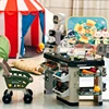 Hot  Simulation Supermarket Toys With Shopping Cart Scanner Cashier Kitchen Toys Birthday Gift Refrigerator Spray Anime Gift 2