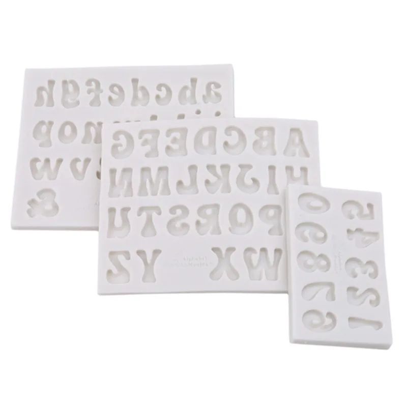 3D Letter Number Silicone Fondant Molds Chocolate Cake Molds Cake Decorating DIY Tools Jelly Cookies Baking Printing Mould 2024