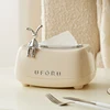 UFORU Cream air tissue box living room advanced sense pumping paper box Light luxury decoration creative napkin box 1