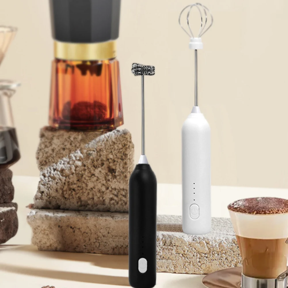 Wireless Egg Beater USB Charging Portable Milk Frother 3 Gears Handheld Foam Maker Coffee Whisk Mixer for Kitchen Cooking 2