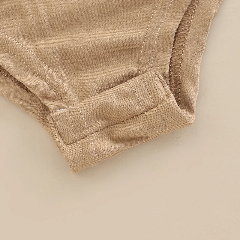 0-24M Baby Boys Girls Romper Toddler Infant Solid Color Long Sleeve Turtleneck High Stretch Bodysuit 5