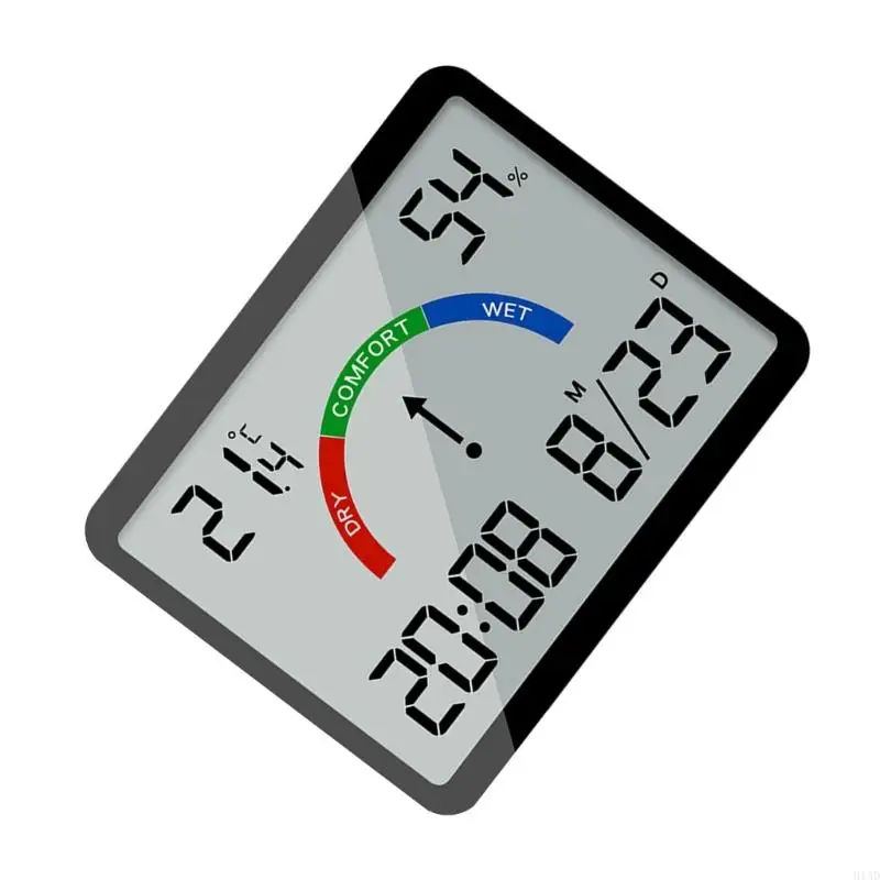 91AD Thin Digital Wall Clock Battery Operated for Bedroom for Deep Sleeper Timepieces