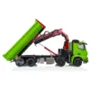 LESU 1/14 RC Metal Hydraulic Crane Truck 8X8 Tipper Dumper Remote Control Car Painted Assembled Model Light Sound Toy THZH1381 4