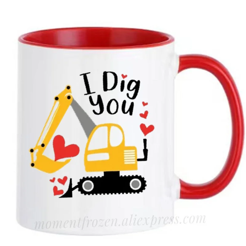 

I Dig You Cup Valentine's Day Kids Boys Gifts Coffee Mugs Outdoors Party Bonfire Camping Drink Water Juice Coffeeware Home Decal