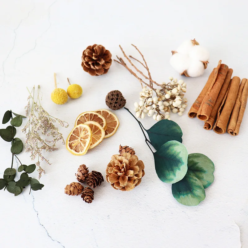

Nature Dried Flowers Colorful Artificial Small Floral Plant DIY Mini Real Bouquets Home Decoration Photography Props Art Craft