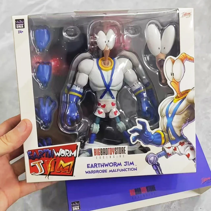 In Stock Pdna 1/12 Earthworm Jim 1.0 Jim 2.0 Action Figure Worm