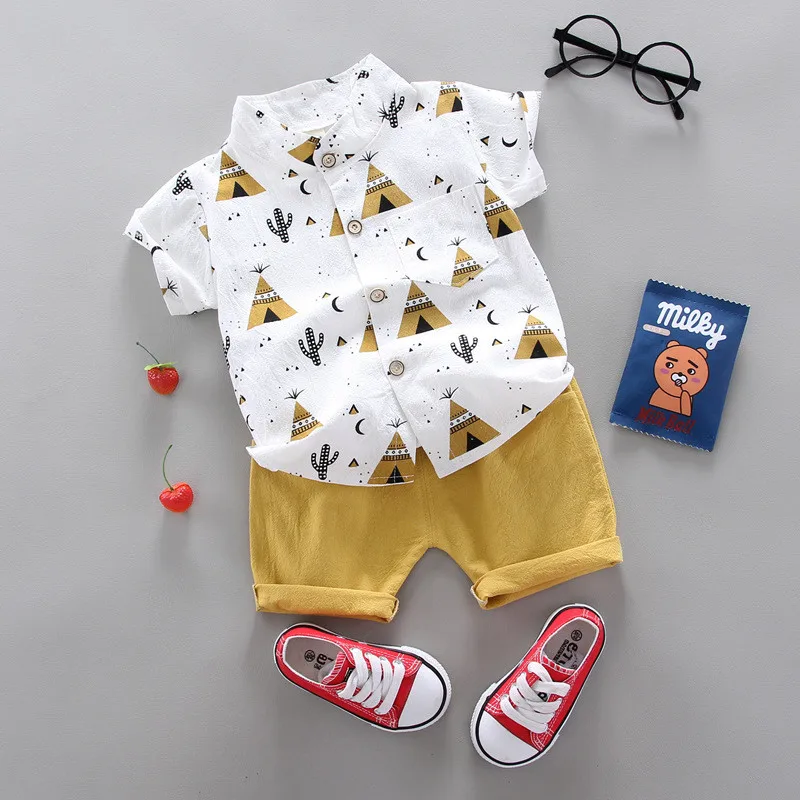 Boys clothing set kids clothing set baby boy's suit summer casual clothes set top shorts 2PCS for boys infant suits