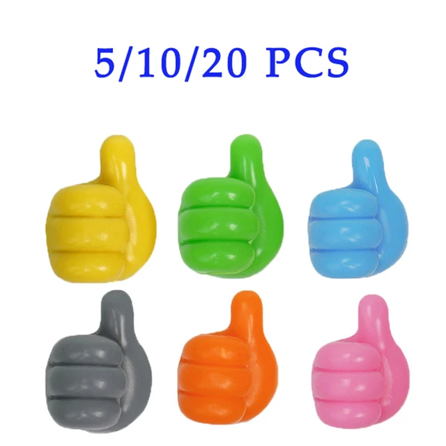 10/20Pcs Silicone Thumb Wall Hook Cable Management Wire Organizer Wall  Hooks Hanger Storage Holder For Kitchen Bathroom