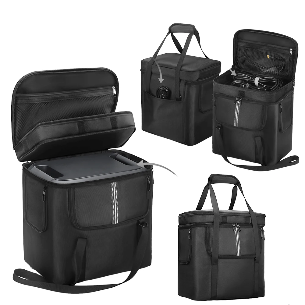 Carrying Case for BLUETTI Portable Power Station AC180 Storage Case Travel Storage Bag Anti-drop with Shoulder Strap & Handle
