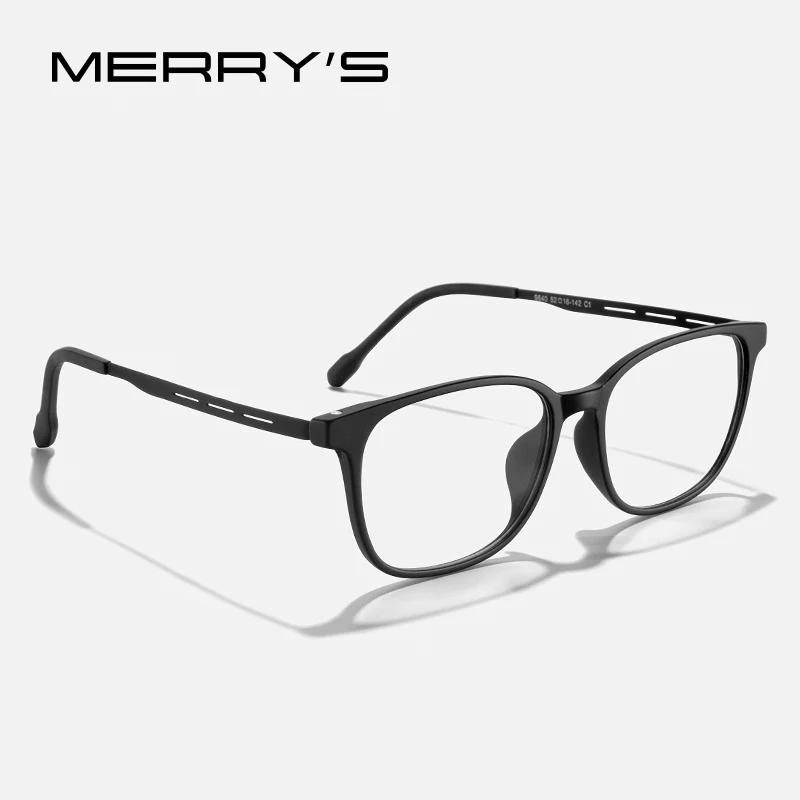 Merrys Ontwerp Mannen Pure Titanium Ultra-Licht En Comfortabel Unisex Brillen Frame Vrouwen TR90 Eyewear Bril Frame S2840