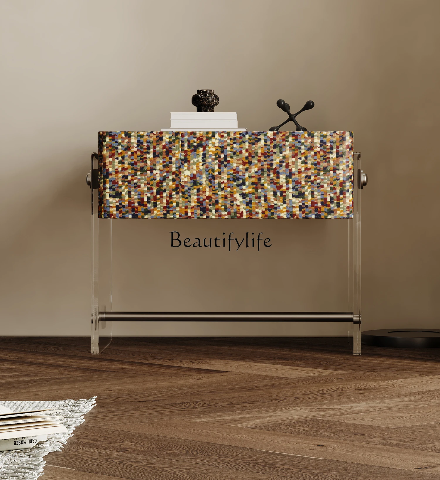 

Italian Minimalist Bedside Acrylic Main Storage Small Apartment Storage Cabinet