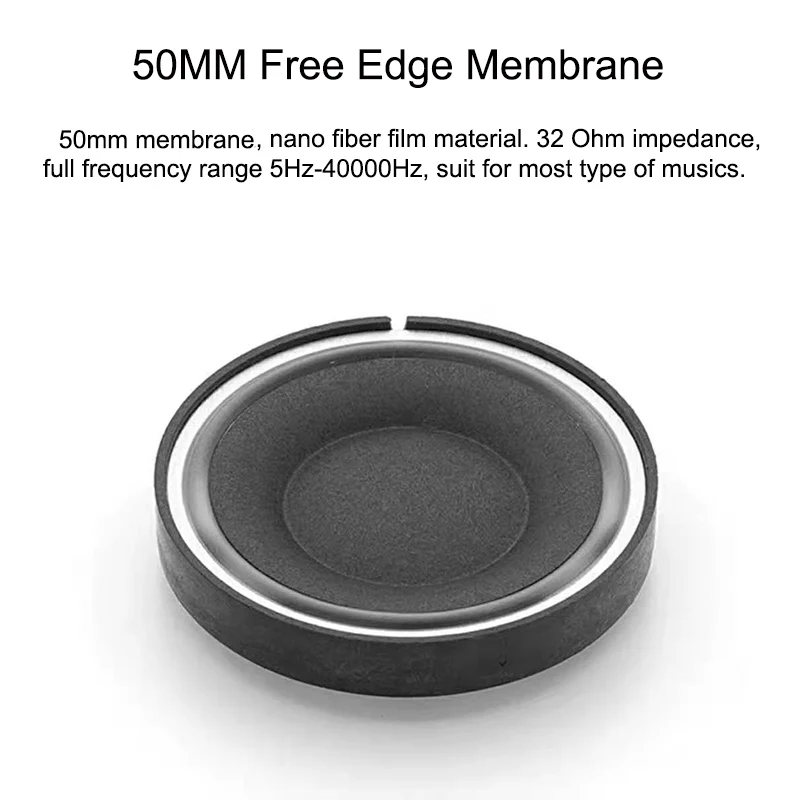 53MM 24 ohm Nano-fiber Diaphragm Headphone Speaker Unit HiFi for AH-D9200 DIY Headphone Driver Loudspeakers 105dB/W