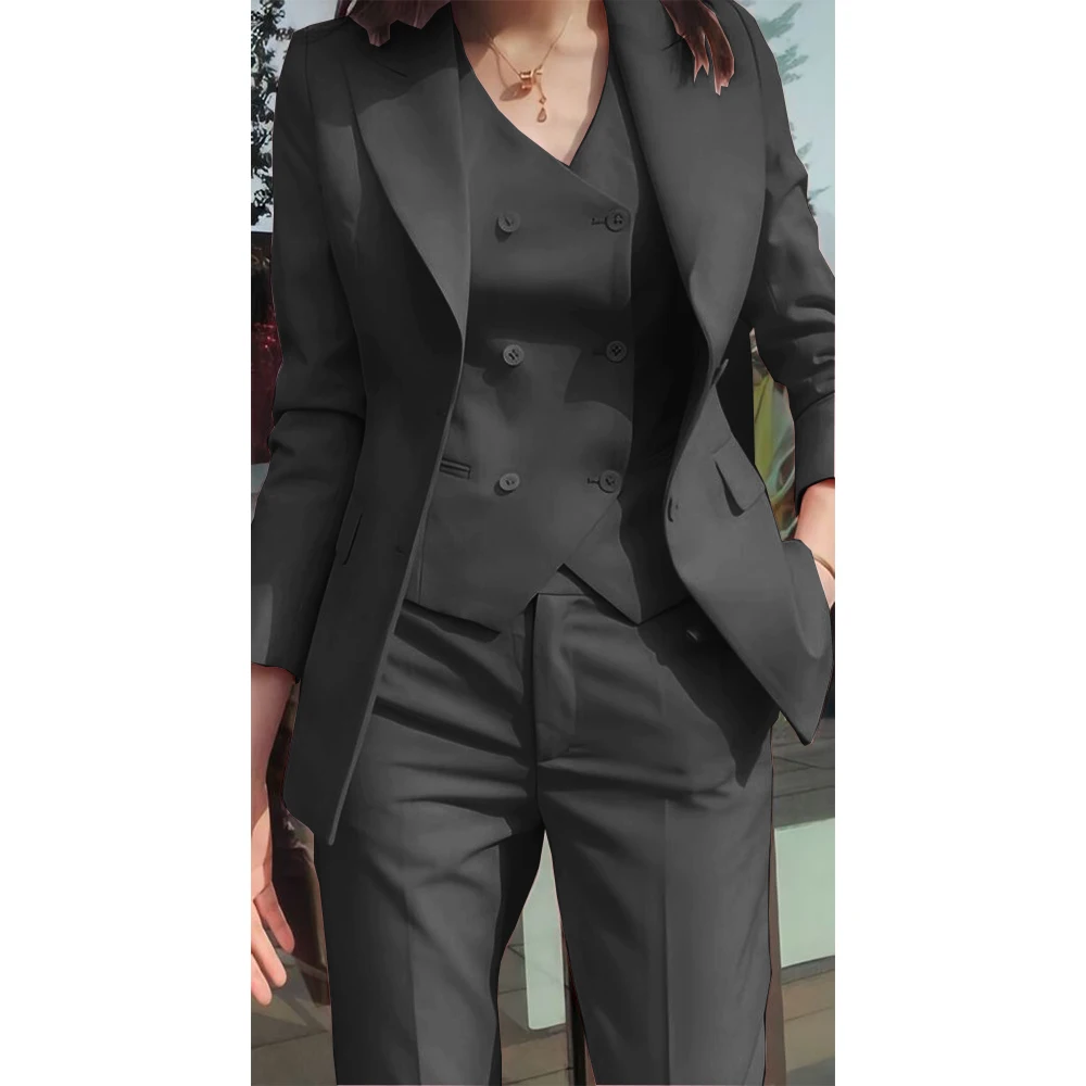 Women's Suit Three-Piece Suit 2024 New Formal Elegant Fashion Suit Casual Women's Suit Slim Design Full Suit