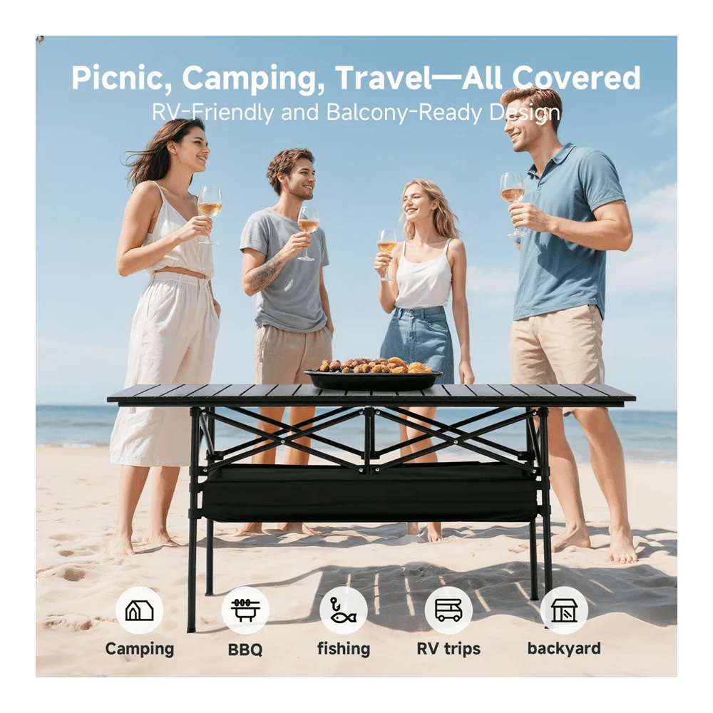 Adjustable Folding Camp Table 6