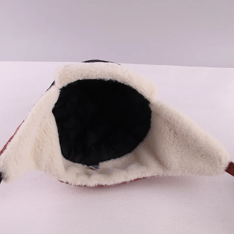 Kids Bomber Hat Caps Winter Warm Thick Cute Solid Faux Fur Bomber Caps Boys Girls Winter Outdoor Skiing Hats Unisex Flap Hat winter hat fashion hat earflap hat faux fur hat children hat set