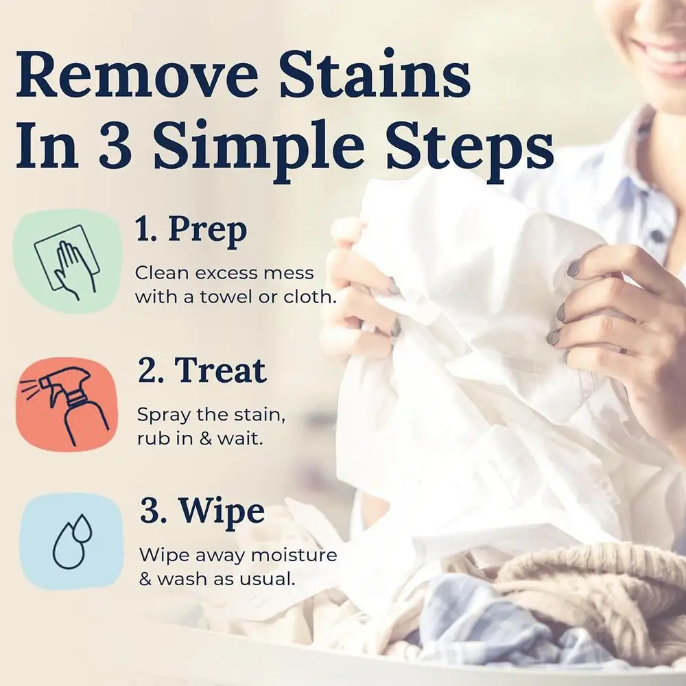 Stain remover spray action