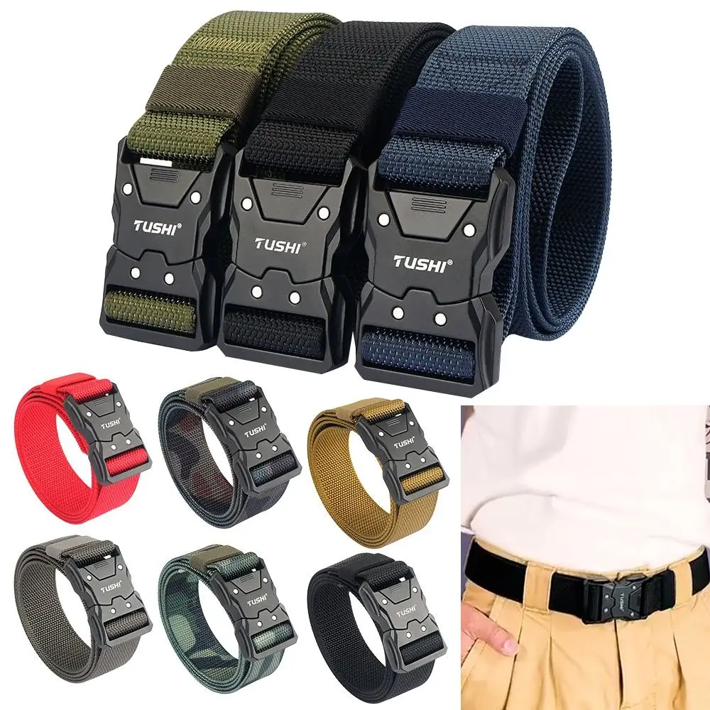 Adjustable QuickRelease Outdoor Hunting Canvas Nylon Belts Men's