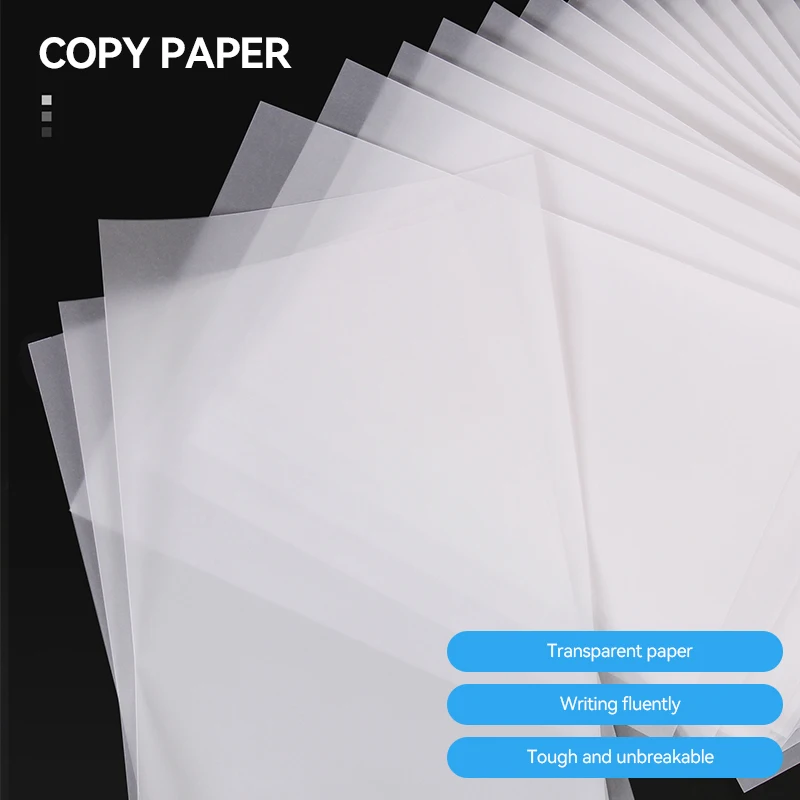 50Sheets A4/A5 Tracing Paper Writing Copying Drawing Scrapbook Calligraphy Paper Translucent Clear Tracing Paper Crafts Supplies - 3