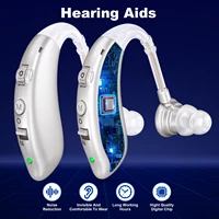 Pair Volume-Adjustable Invisible Hearing Aids Rechargeable Portable Hearing Aids For Deafness Sound Amplifiers 1