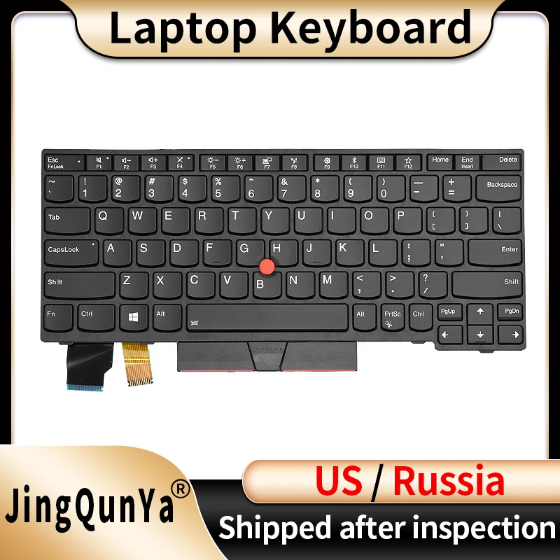 US/Ru Backlit Laptop Keyboard For Lenovo Thinkpad X13 L13 X280 A285 X390 X395 01YP142 01YP222 01YP120 Replacemet