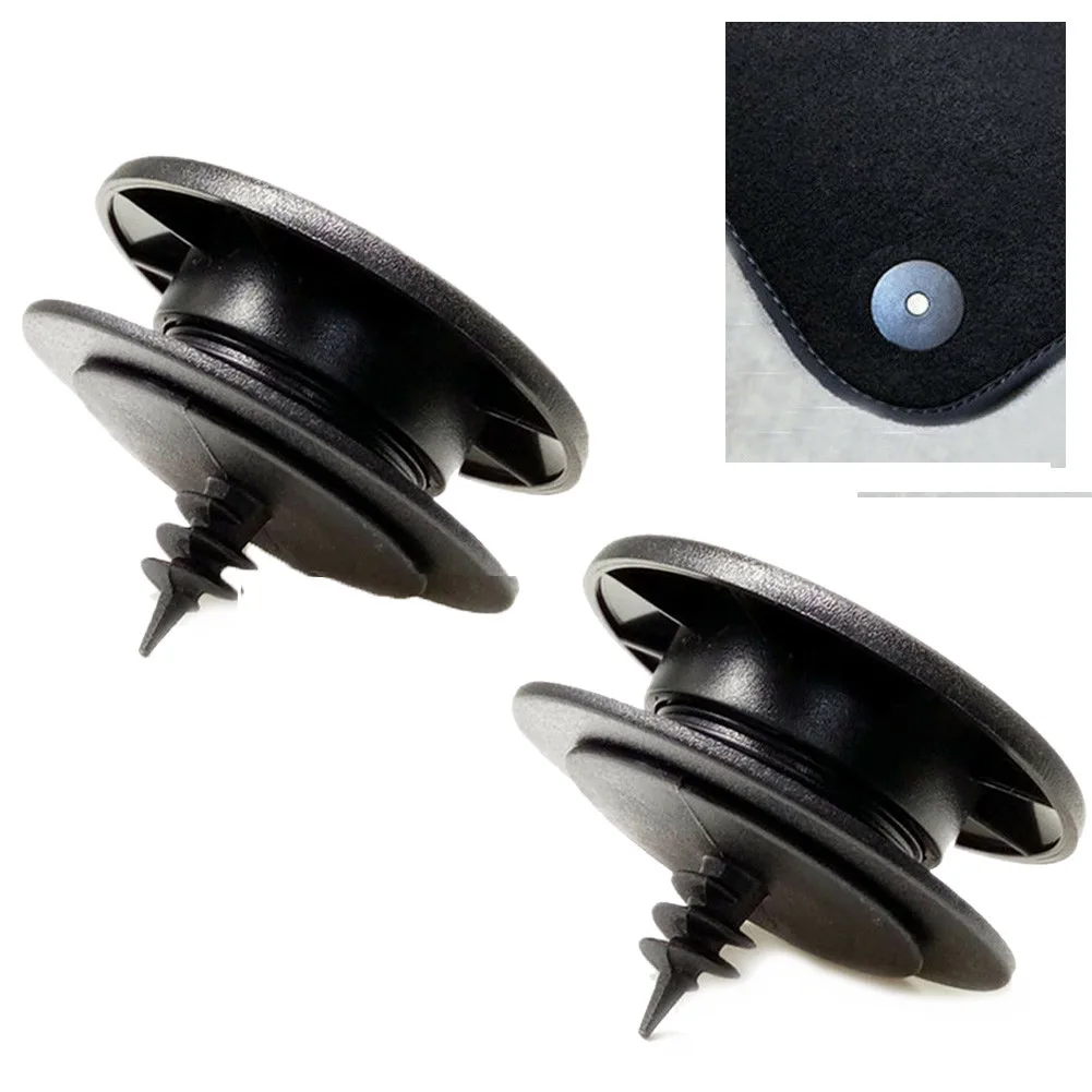 2x Mattenbefestigungsclips-Set für Auto-Fußmatten, Teppichclips mit festem Griff, Bodenhalterung, Mattenclips, obere Teile, Autozubehör – Detail 2