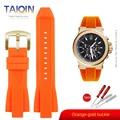 Orange-gold buckle