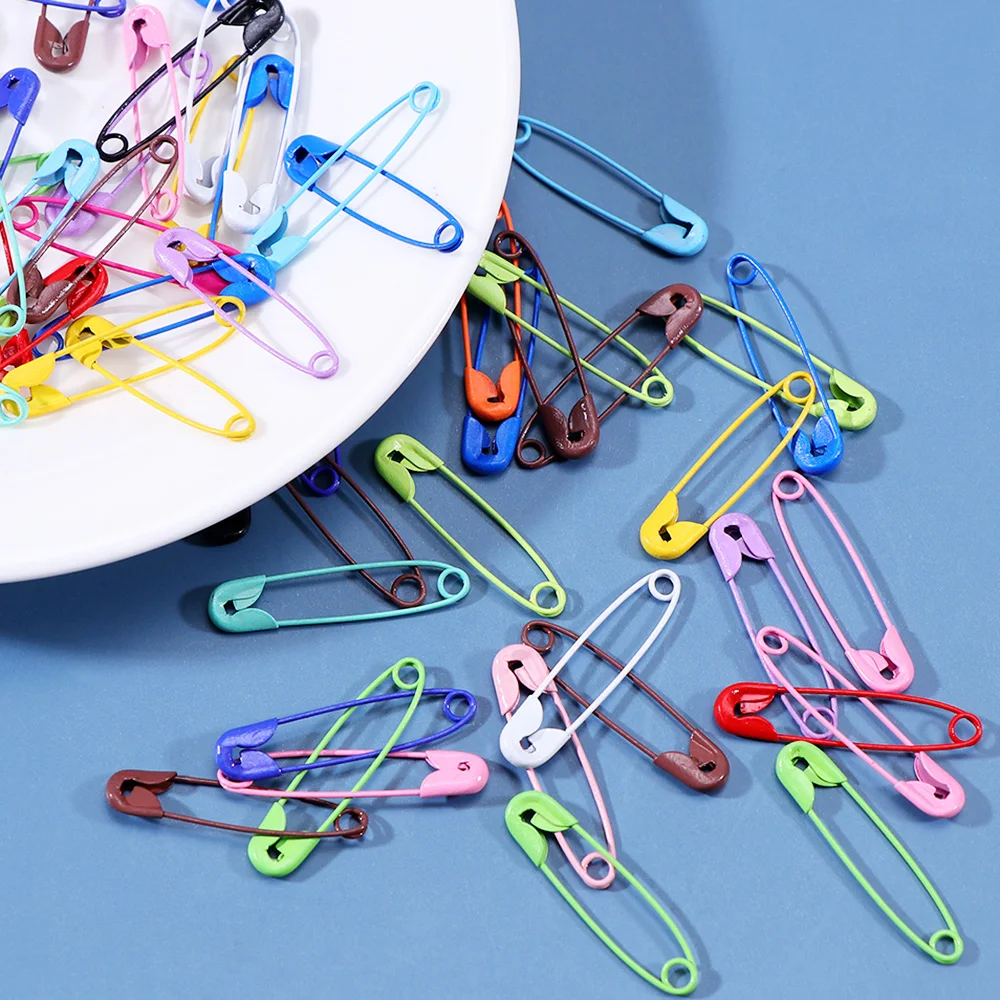 다채로운 안전 핀 DIY 재봉 도구 액세서리, 금속 바늘, 안전 핀 브로치, 의류 액세서리, 10-30 개, 30mm
